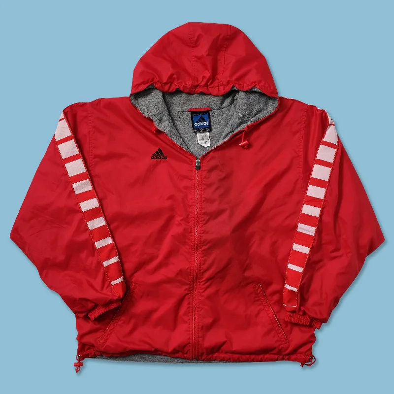 ladies' structured blazers -Vintage adidas Padded Jacket XLarge