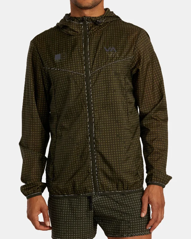 trendy teddy coats for women -RVCA Runner Lightweight Training Jacket - Camo