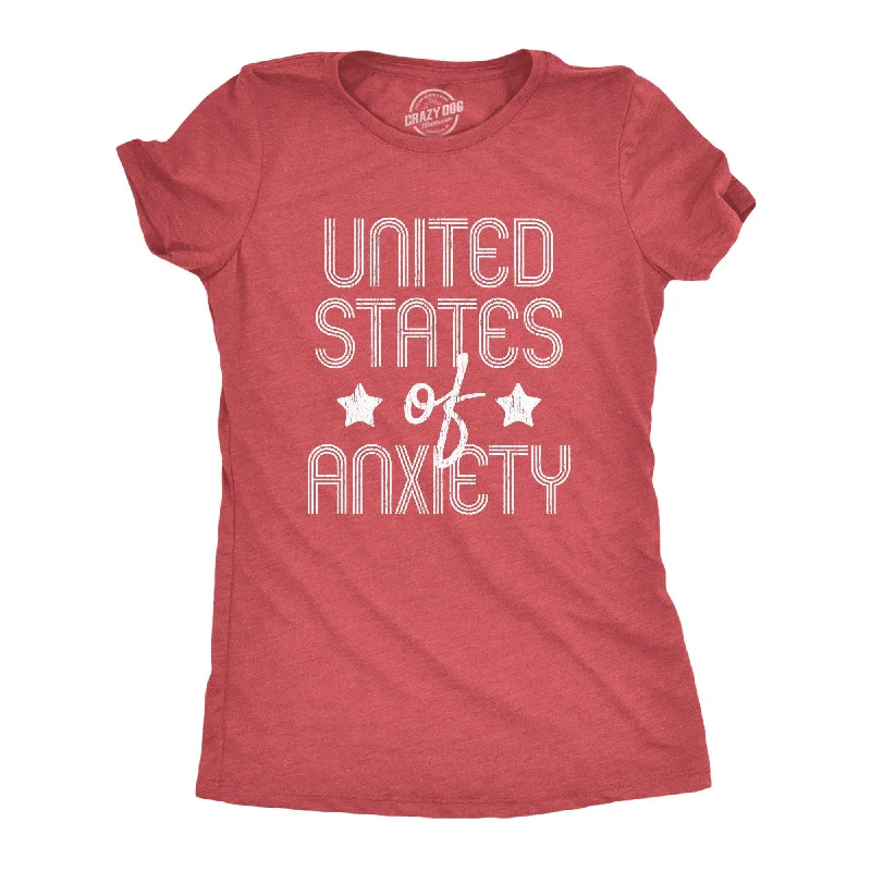 trendy keyhole tops for women -United States Of Anxiety Women's T Shirt