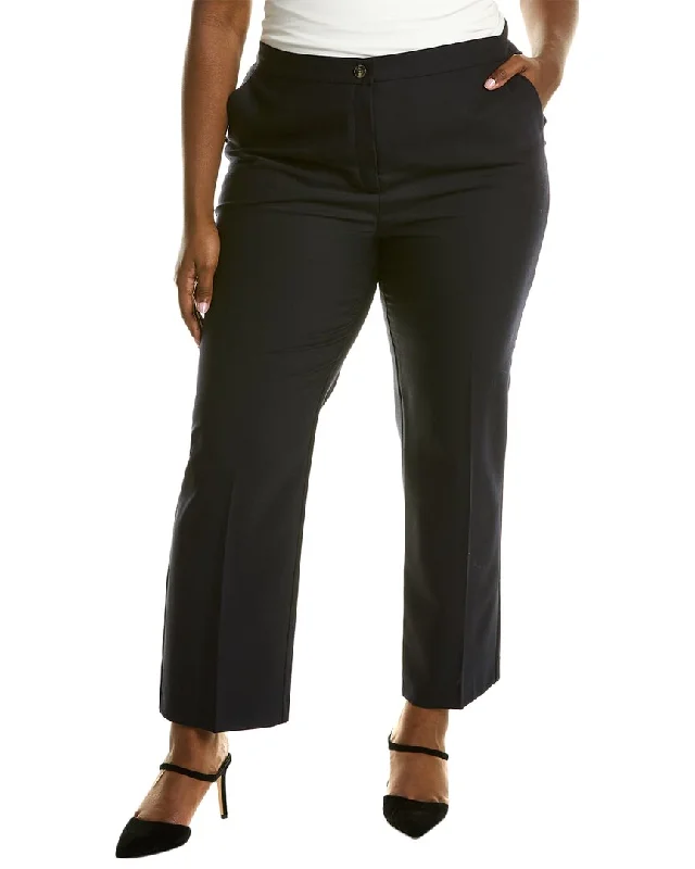 women's wool trousers -Marina Rinaldi Ricordo Wool-Blend Trouser