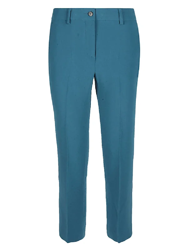 women's loose-fit pants -Alberto Biani Women's Trousers Clear blue