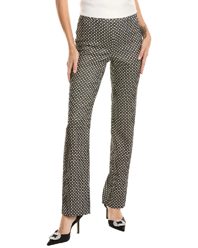 ladies' satin wide-leg pants -Anne Klein Pull-On Bootleg Pant