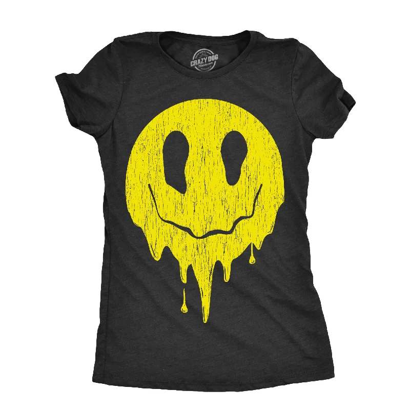 women's edgy tops -Dripping Smile Women's T Shirt