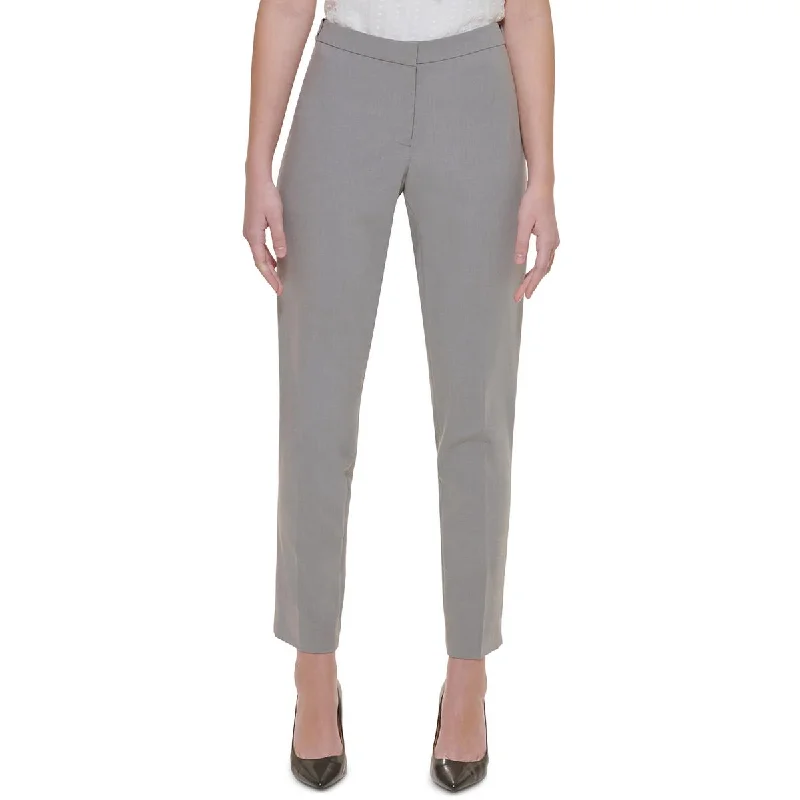 stylish culottes for women -Calvin Klein Womens Mid-Rise Solid Ankle Pants