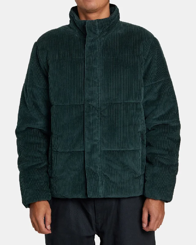 women's faux suede jackets -Townes Quilted Jacket - Hunter Green