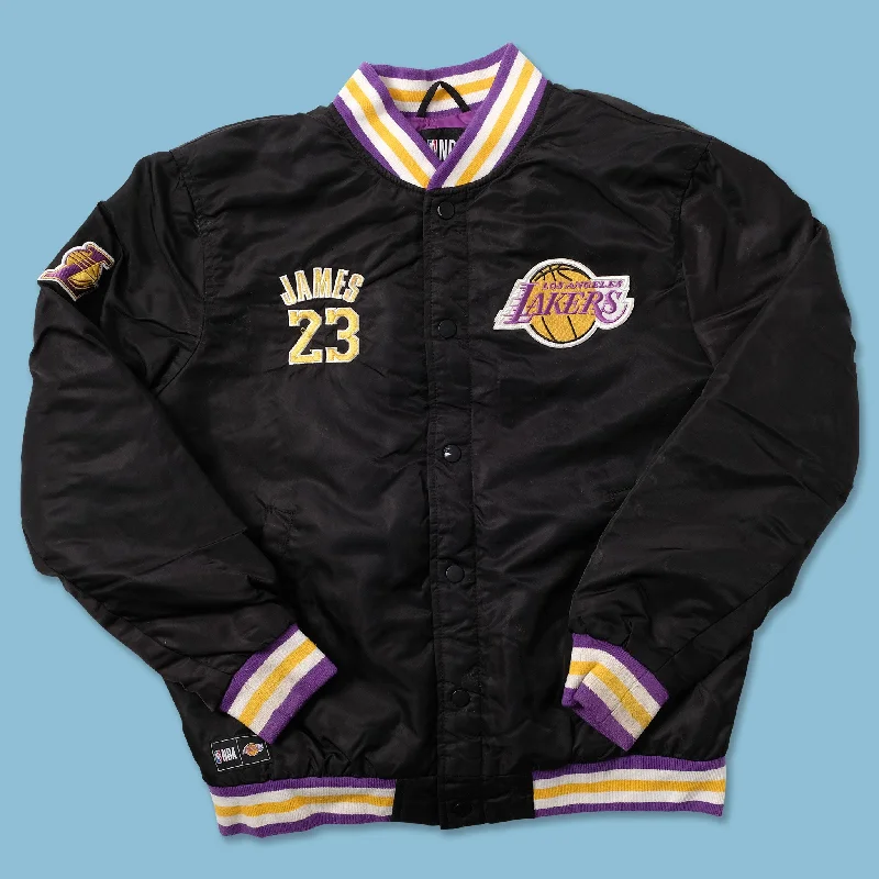 women's classic wool coats -Los Angeles Lakers Lebron James Varsity Jacket Small