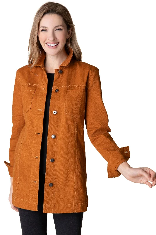 casual wool coats for women -Best Friend Stretch Denim Jacket