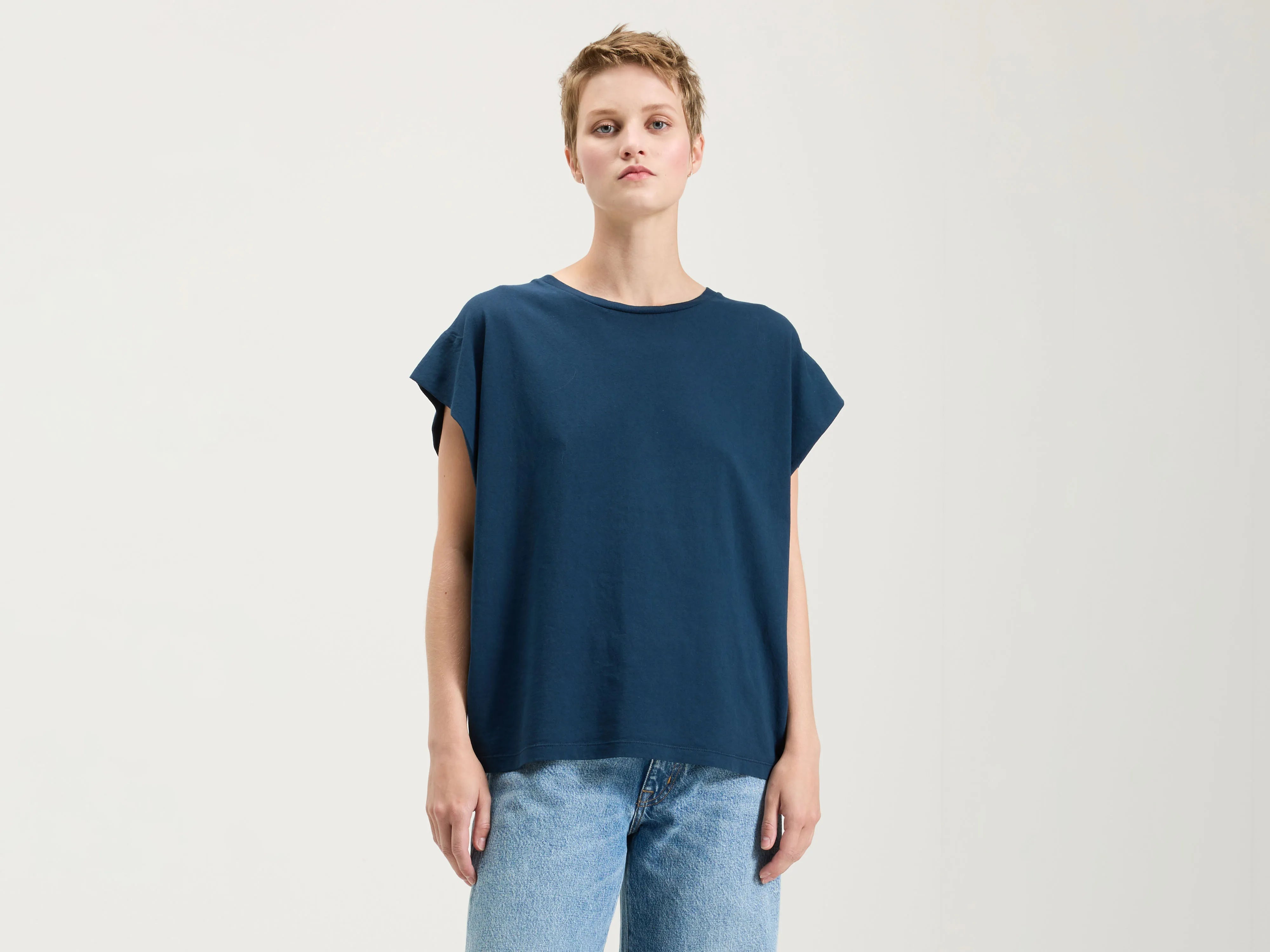 women's embroidered tops -Vice crew-neck t-shirt (242 / W / PARKER)