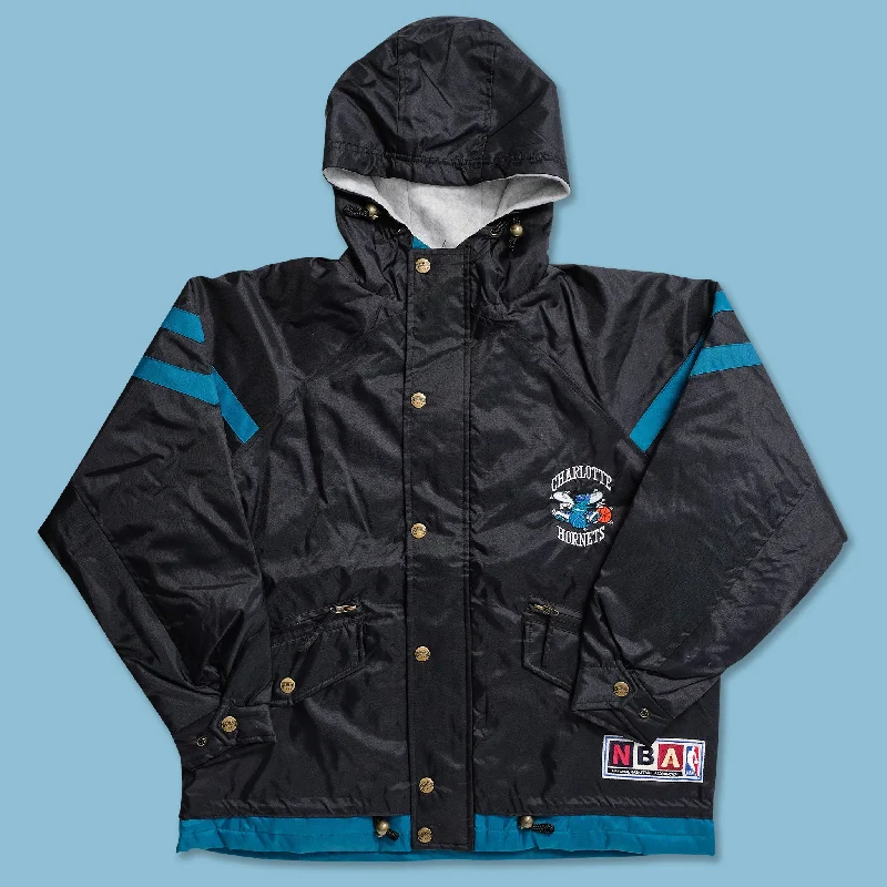 ladies' knitted ponchos -Vintage Charlotte Hornets Jacket