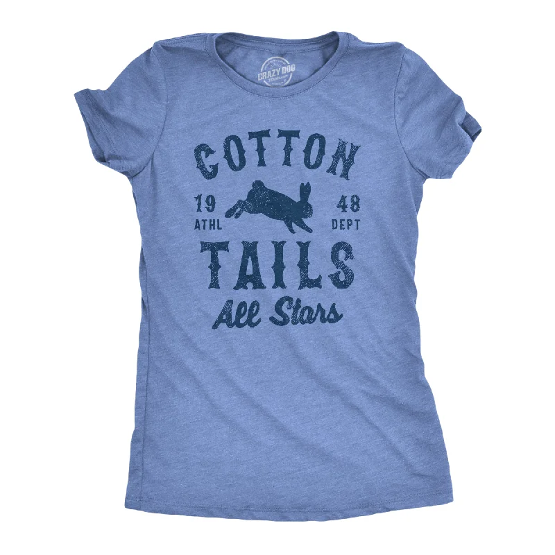 women's keyhole tops -Cotton Tails All Stars Women's T Shirt