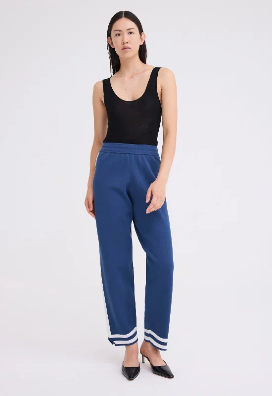 women's utility pants -NAGNATA Romeo Trackpant 2.0 - Ocean Blue