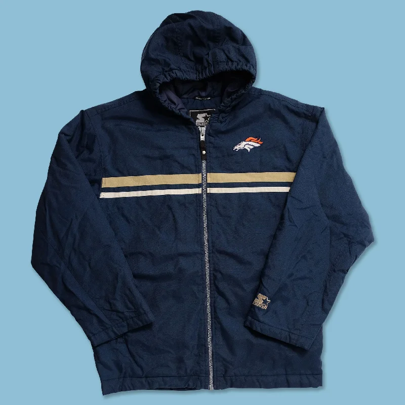 stylish bomber jackets for women -Vintage Starter Denver Broncos Padded Jacket XLarge