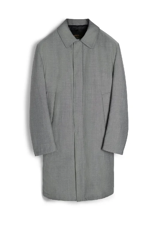 trendy short coats for women -NOAH WOOL & MOHAIR GREY OVERCOAT