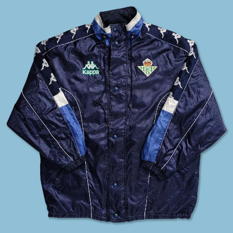 women's elegant evening coats -Vintage Kappa Real Betis Padded Jacket XLarge