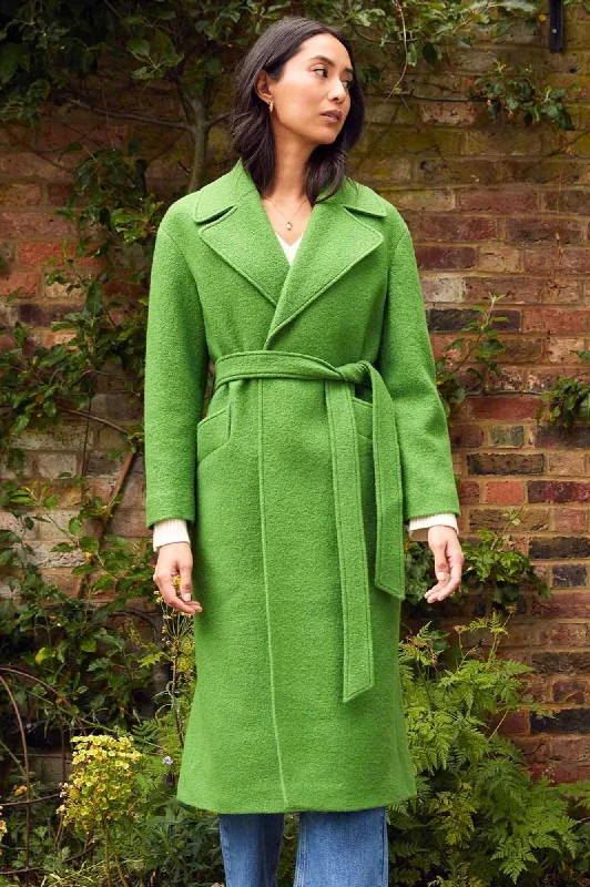 women's corduroy jackets -Wool Coat | Green