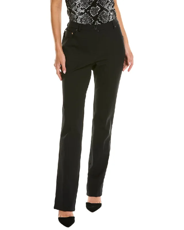 women's cropped leggings -Michael Kors Twill Wool-Blend Pant