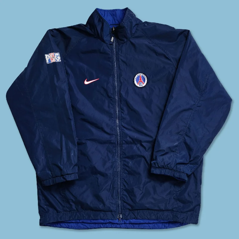 casual sports jackets for women -Vintage Nike Paris St. Germain Padded Jacket XLarge