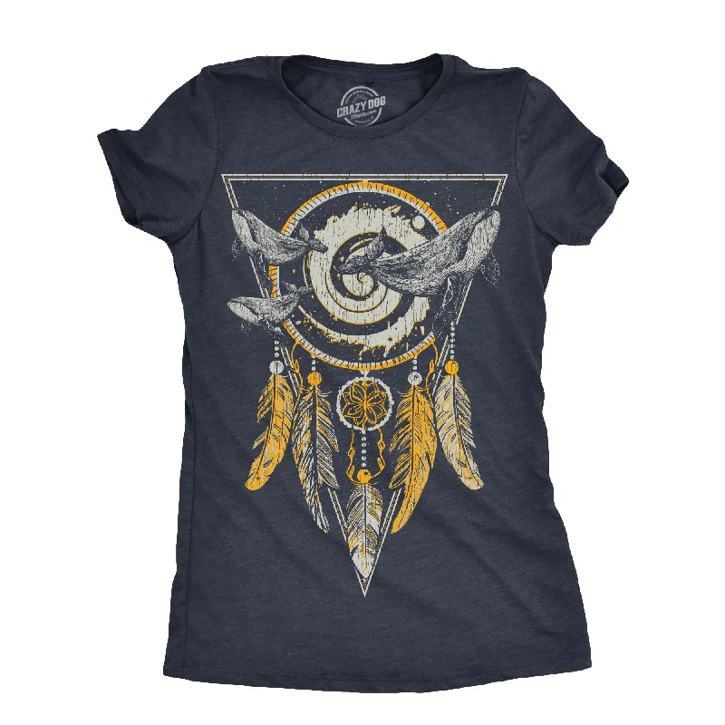 ladies' ruffled tops -Dream Whale Women's T Shirt