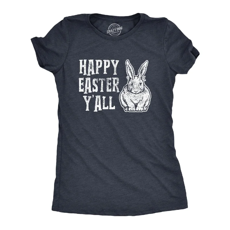 casual peplum tops for women -Happy Easter Y'all Women's T Shirt