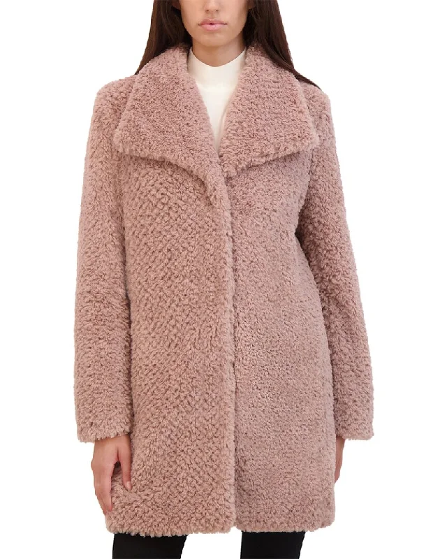 stylish patchwork coats for women -Kenneth Cole Monkey Coat