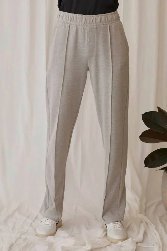 stylish pleated palazzo pants for women -Anders Pant In Wallis Grey