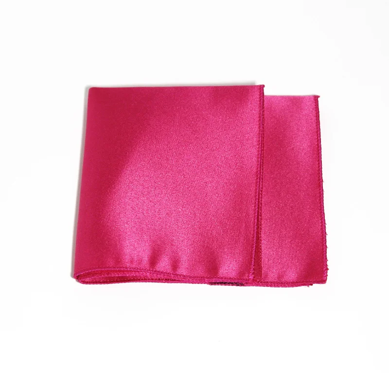 stylish trousers for women -Fuchsia Poly/Satin Pocket Square