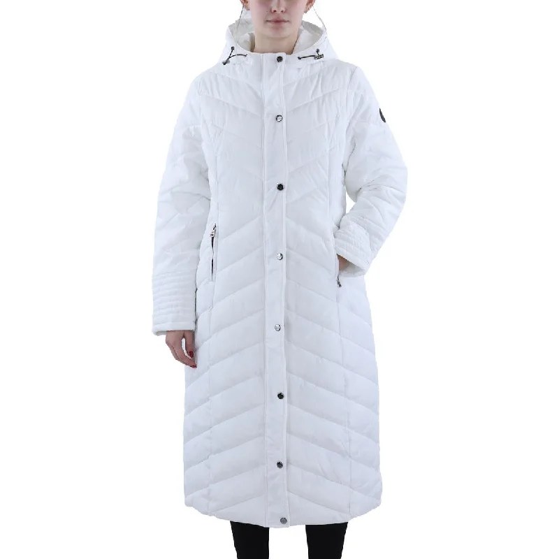 ladies' slim-fit blazers -Womens Quilted Polyester Puffer Coat