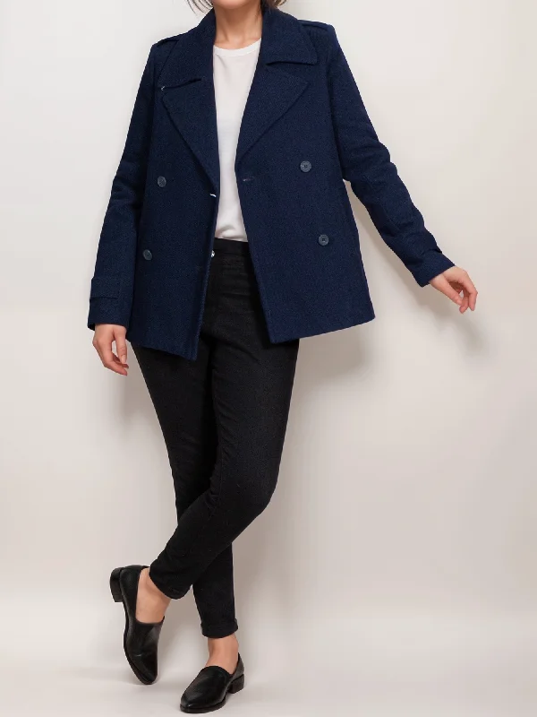 women's casual blazers -Womens Pea Coat