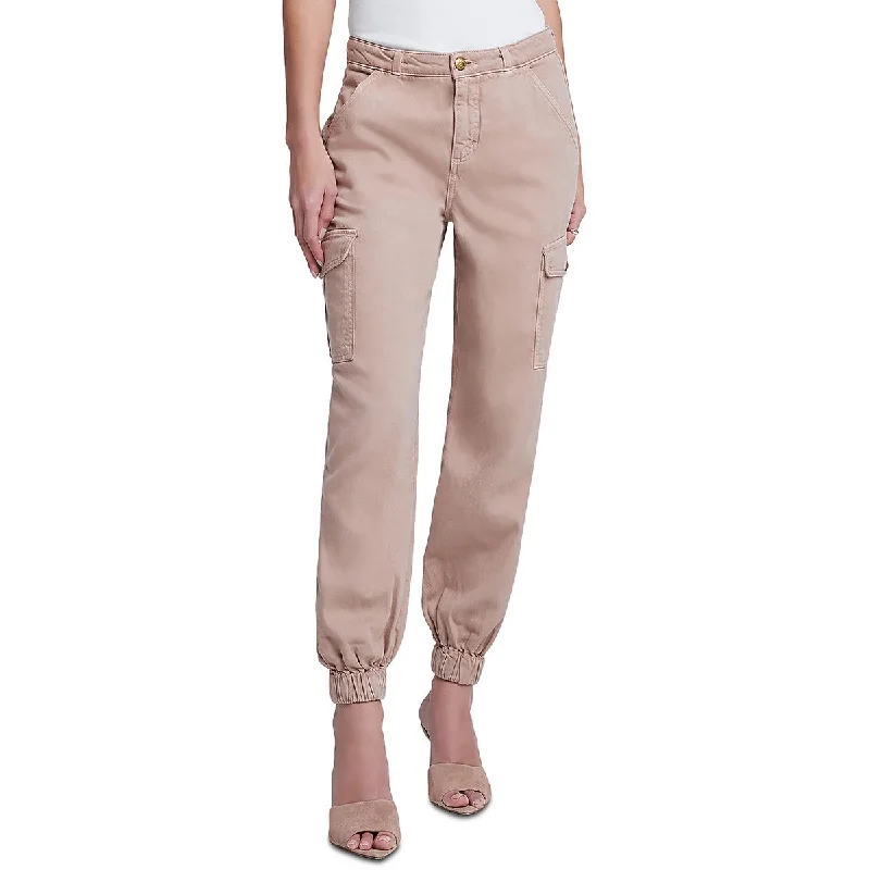 ladies' office trousers -L'Agence Womens High Rise Jogger Cargo Pants