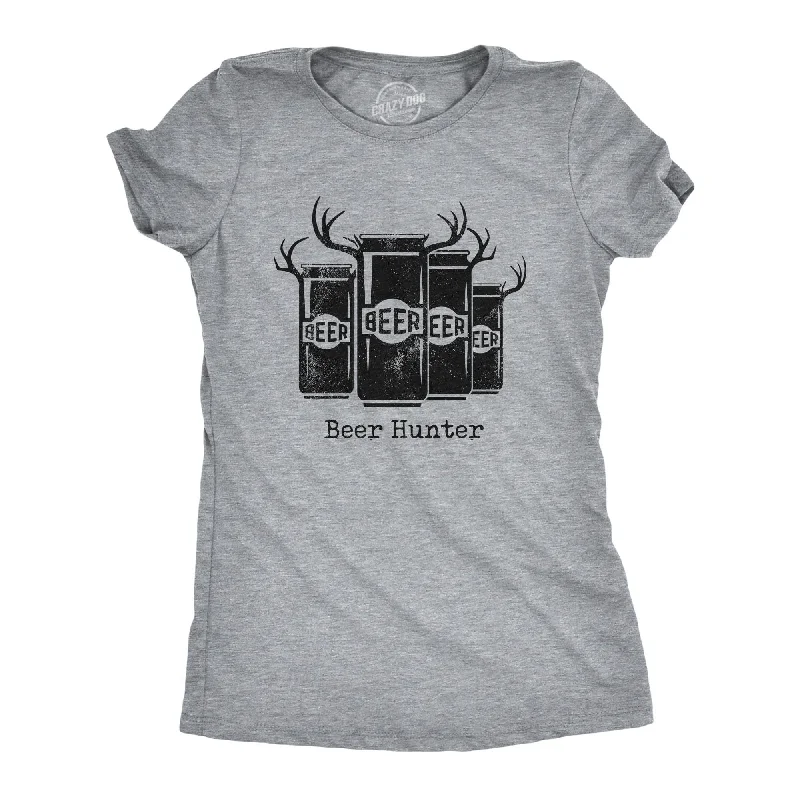 casual summer tops for women -Beer Hunter Women's T Shirt