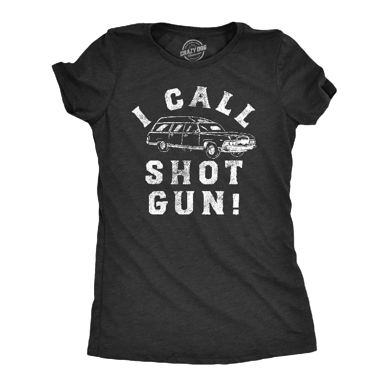 women's color block tops -I Call Shotgun Hearse Women's T Shirt