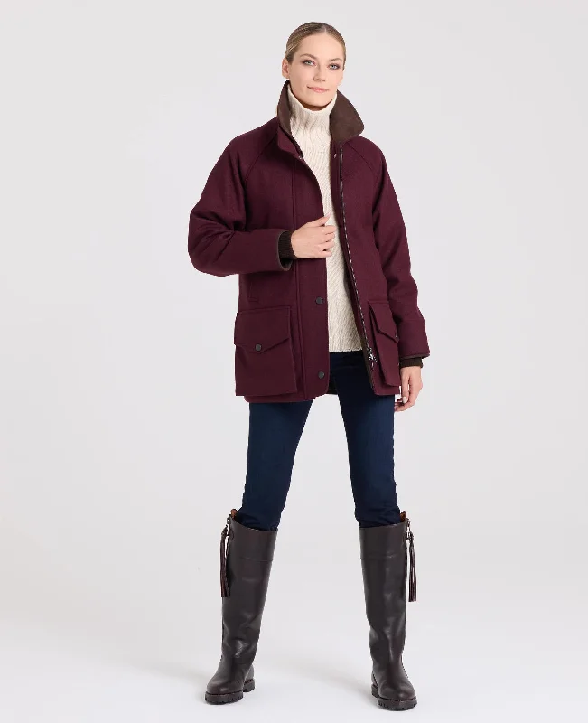 women's vintage coats -Romney Field Coat