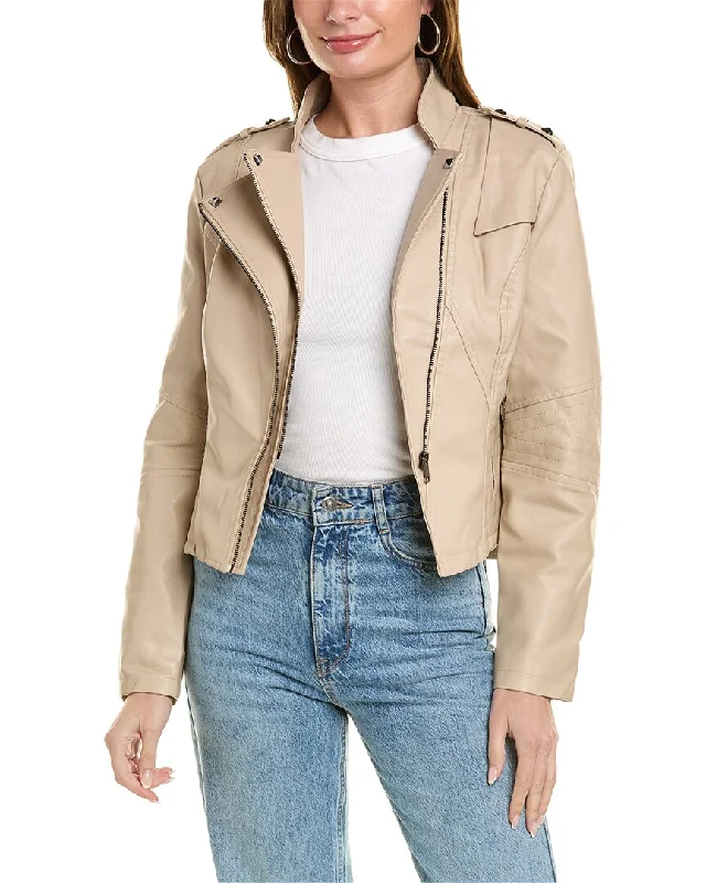 women's oversized coats -RENE LION Moto Jacket