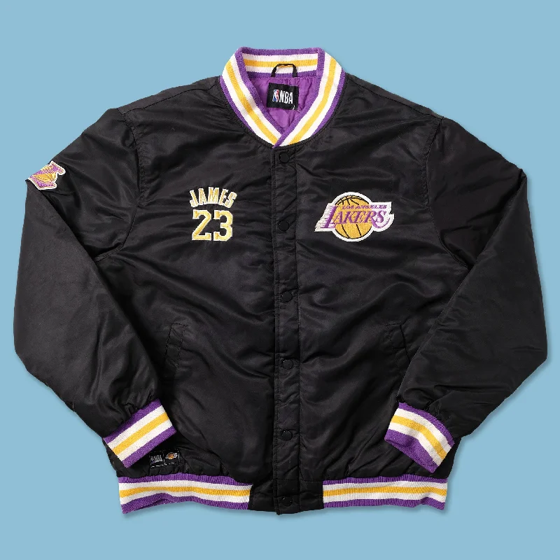 women's wrap coats -Los Angeles Lakers Lebron James Varsity Jacket Medium