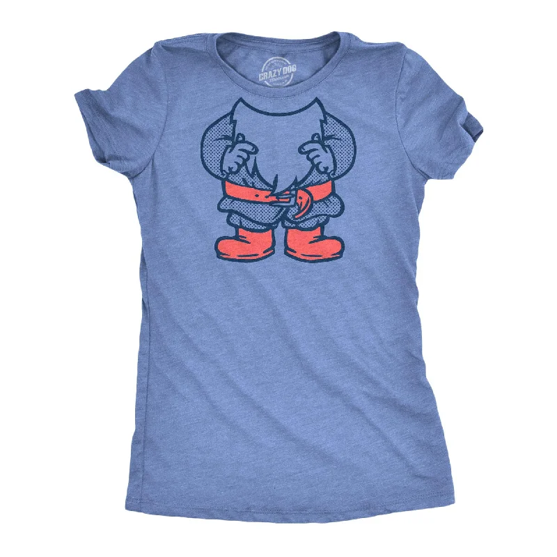 women's ribbed tops -Gnome Body Women's T Shirt