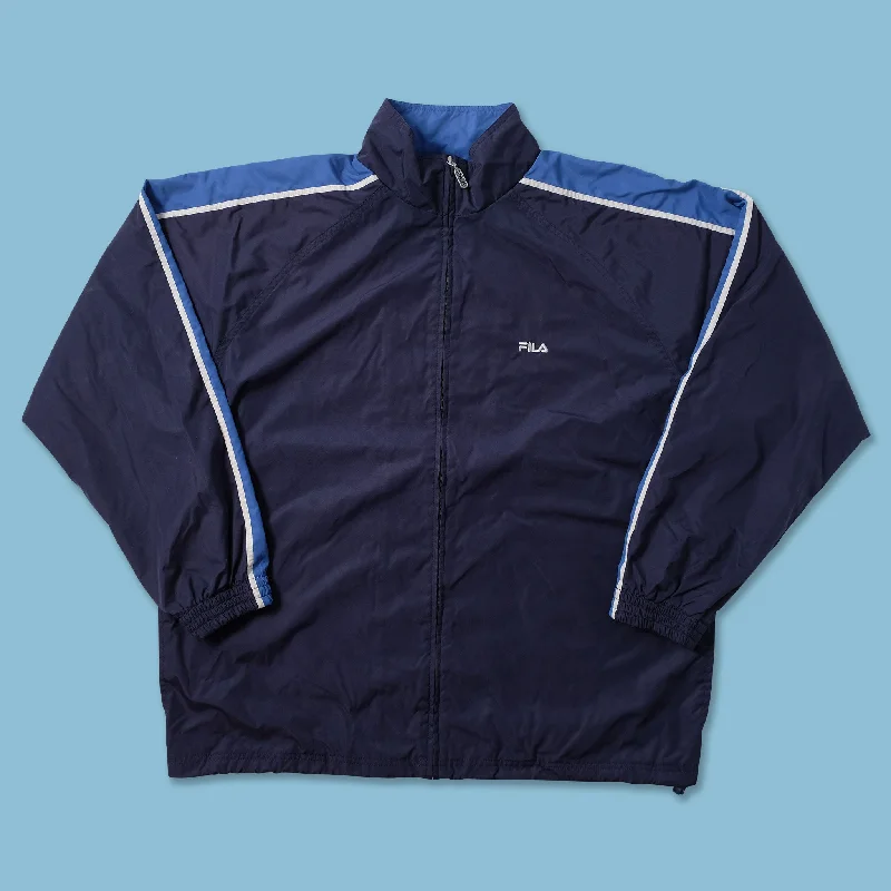 women's boho-style jackets -Vintage Fila Track Jacket XLarge