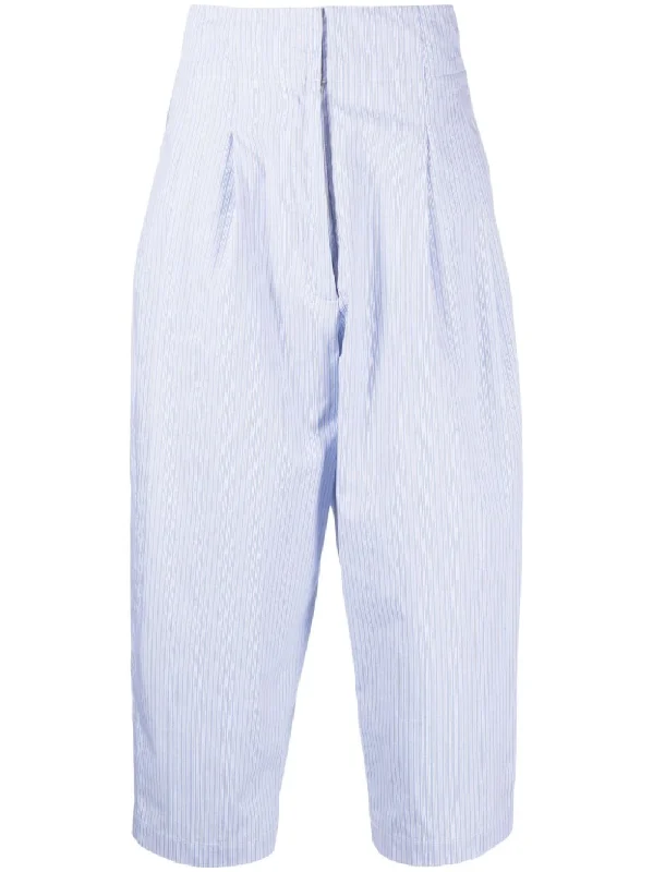 ladies' satin wide-leg pants -Jejia Women's Trousers Clear blue