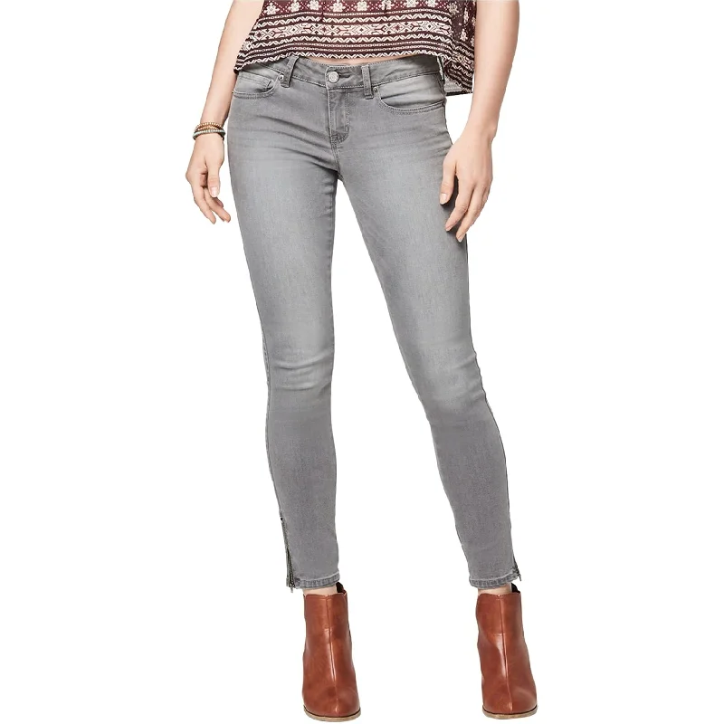 women's double-layered skirts -Aeropostale Womens Zip-Ankle Skinny Fit Jeggings, Grey, 00