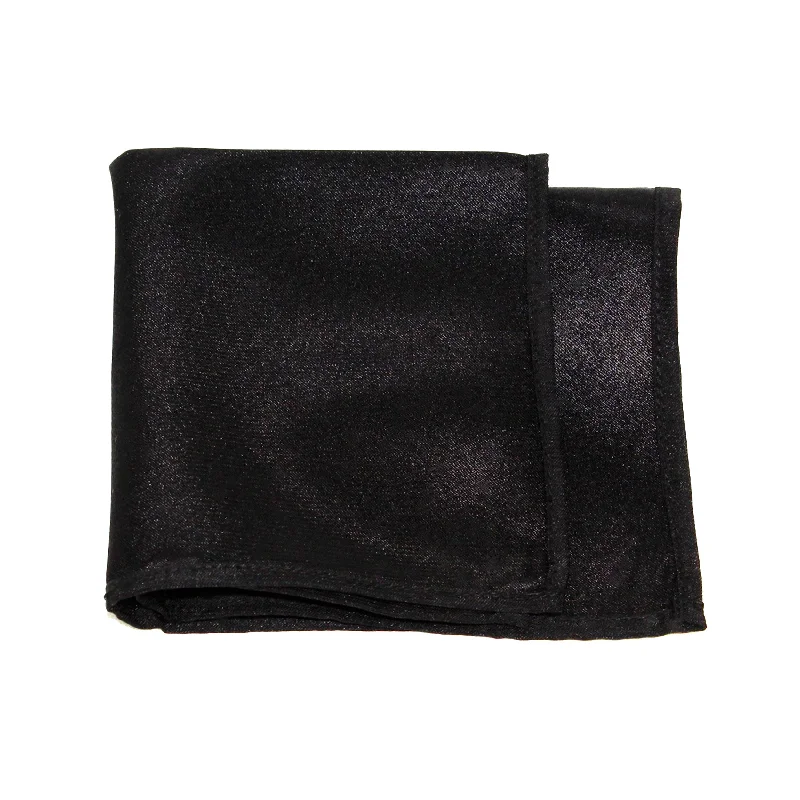 casual sporty shorts for women -Black Poly/Satin Pocket Square