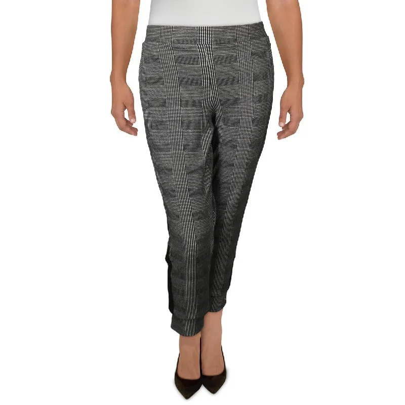 ladies' tailored trousers -Anne Klein Womens Slim Fit Plaid Ankle Pants