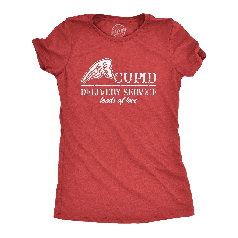 women's crop tops -Cupid Delivery Service Women's T Shirt