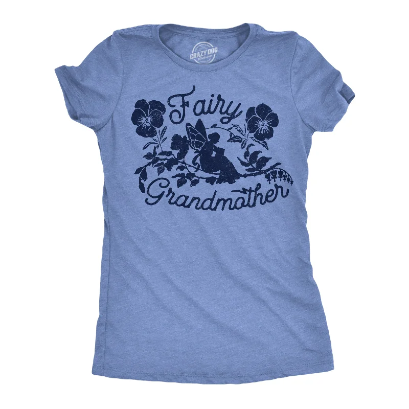 women's mesh sleeve tops -Fairy Grandmother Women's T Shirt