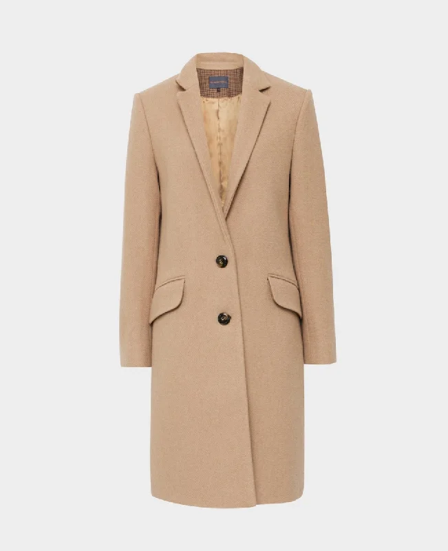 ladies' long trench coats -Ashworth Tweed Coat