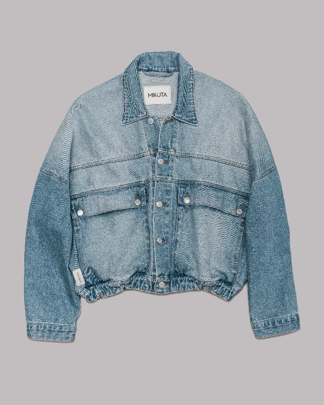 ladies' tailored blazers -The Blue Denim Jacket