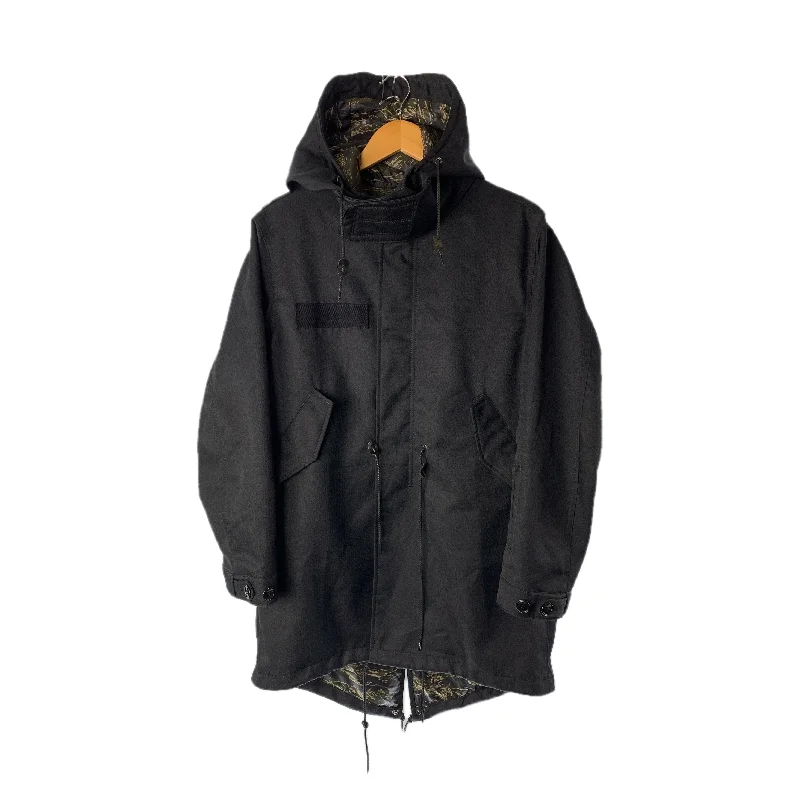 women's aviator jackets -SOPHNET./Mod Parka/S/BLK/Polyester