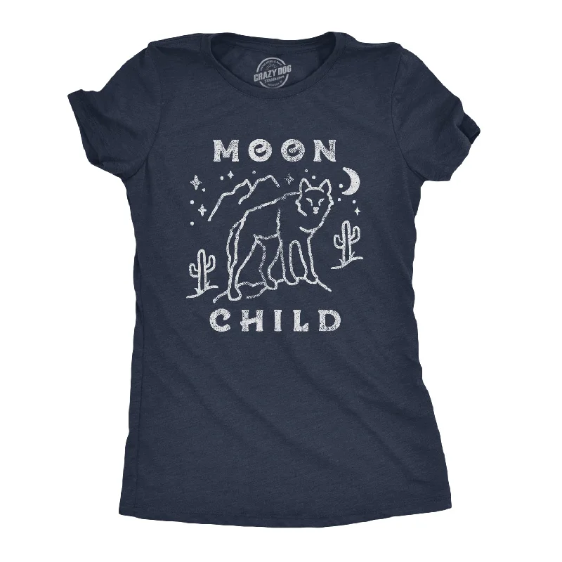 women's sequin tops -Moon Child Women's T Shirt