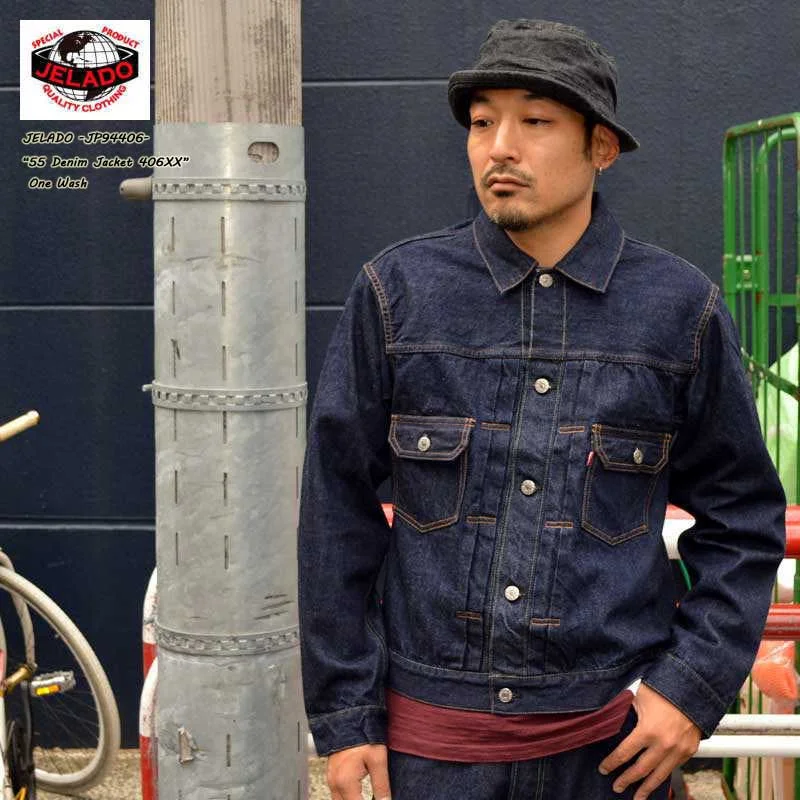 women's longline jackets -JELADO "JP94406" "406XX" 55Denim Jacket 406XX 2nd denim jacket