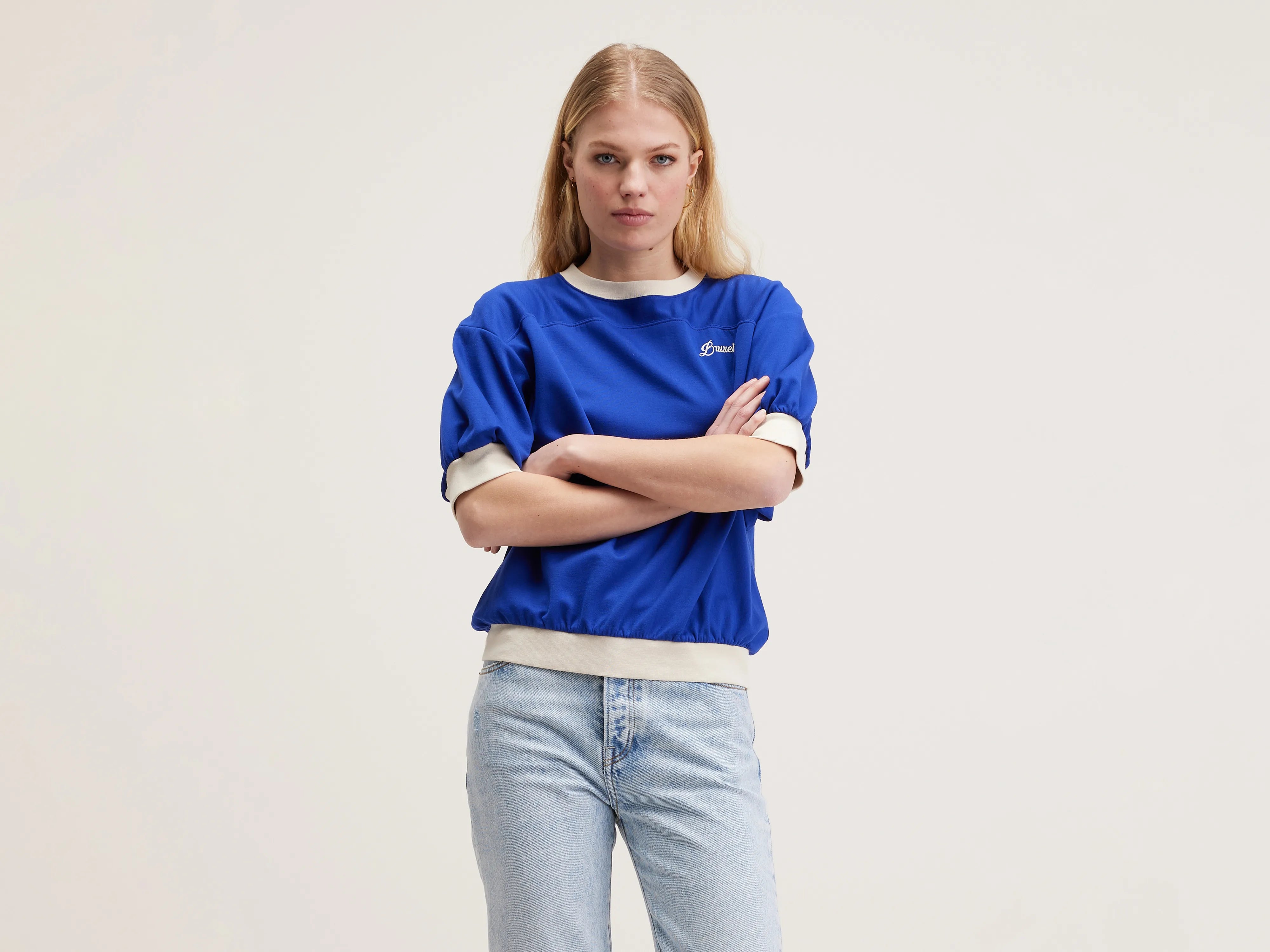 ladies' summer tops -Frisby short-sleeve t-shirt (242 / W / LAZULI)