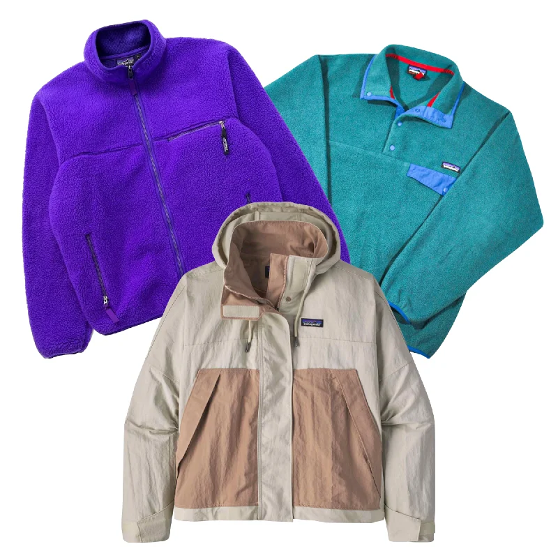 women's satin blazers -50x PATAGONIA FLEECE/JACKET MIX