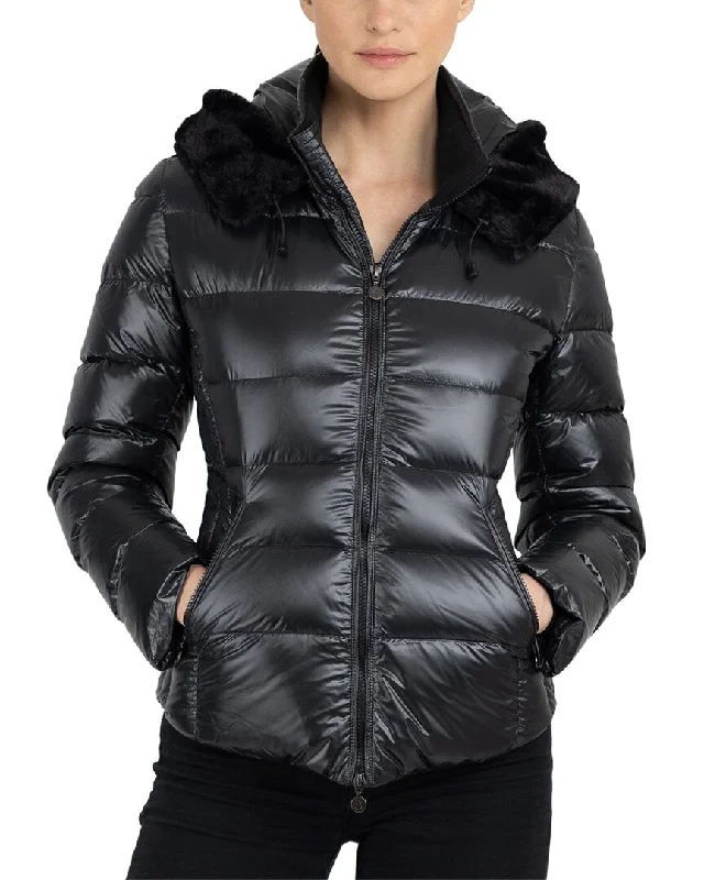 women's waterfall jackets -SNOWMAN New York Slim Fit Down Jacket